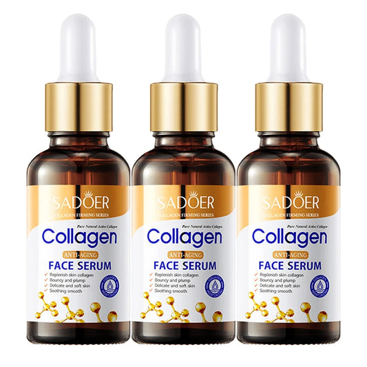 SADOER Collagen Face Serum – Anti‑Aging, Moisturizing & Nourishing Facial Essence (1/2/3 PCS)