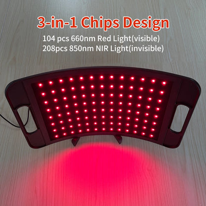 Red Light Therapy Panel – 660nm/850nm Near‑Infrared Lamp with Adjustable Stand & Timer