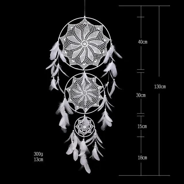 big dream catcher hanging/light decoration nordic decoration home girls room/nursery/kids decor dreamcatcher children room new 5
