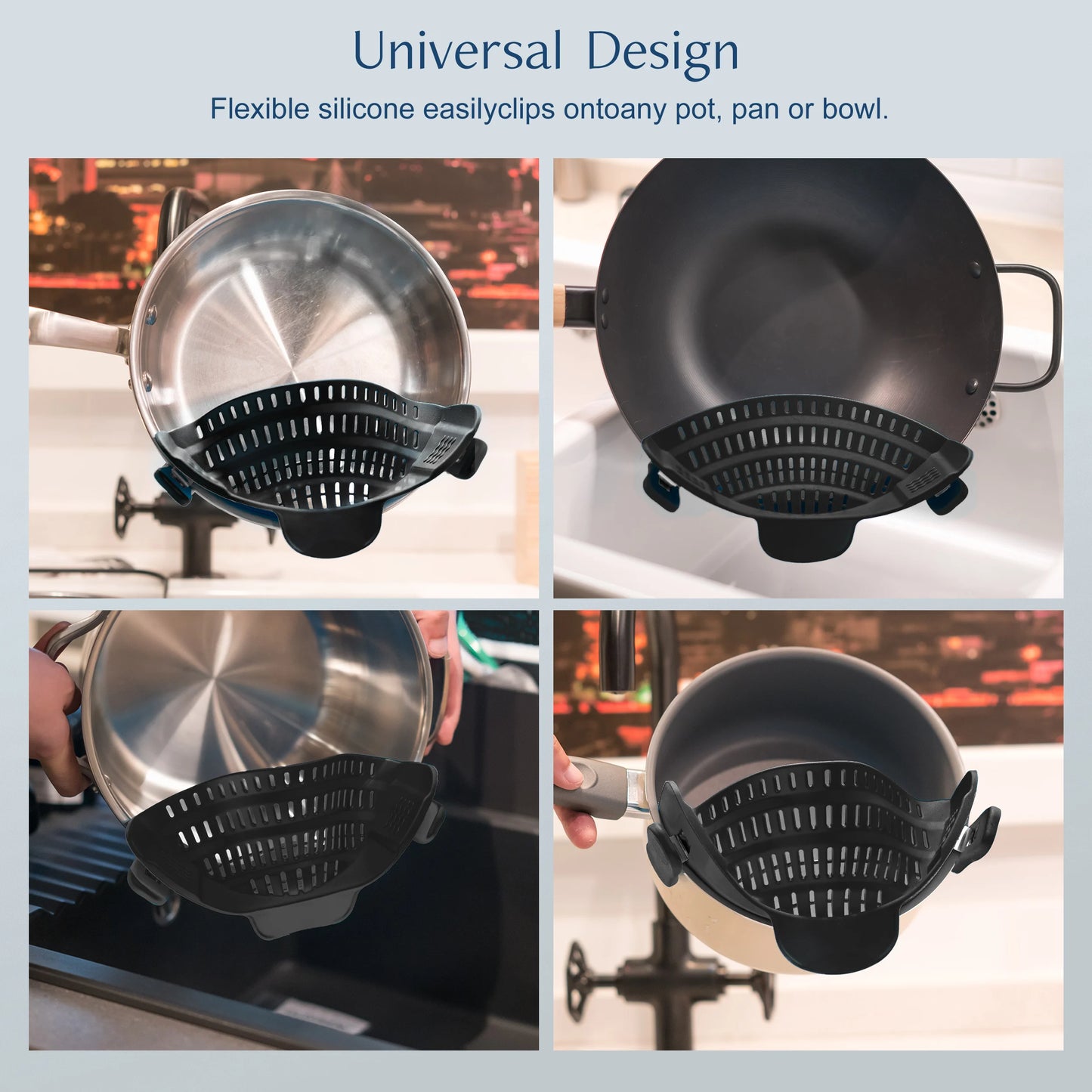 1pc,  Silicone Pot Strainer