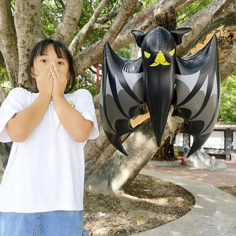 Inflatable Halloween Decorations Indoor Outdoor Blow Up Bat Spooky Outdoor Holiday Blow Up Bat For Garden Terrace