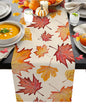 Thanksgiving Autumn Maple Leaves Table Runner Christmas Dinner Table Cloth Wedding Party Decor Cotton Linen Tablecloth