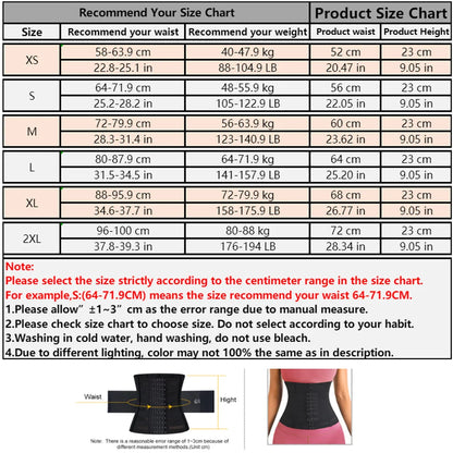 Waist Trainer Body Shaper Tummy Corset Belt