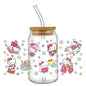 Miniso New Hello Kitty Theme 16oz Libbey Glass 3D Wrapping for cup, mugs, ect.