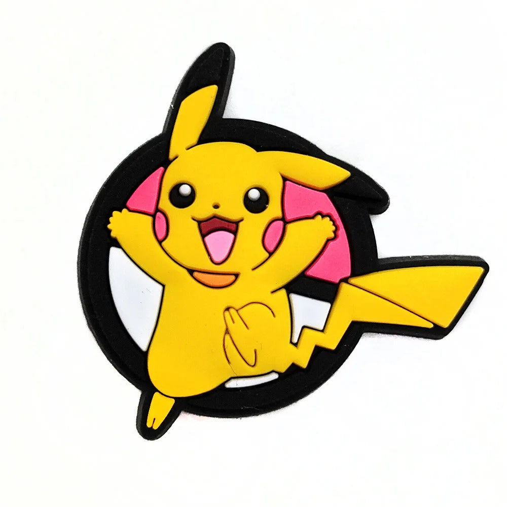 Pokemon Shoe Charms – Gengar, Squirtle & Anime PVC Sandal Buckles for Kids