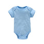 Baby Onesies in 7 Colors - Solid Bodysuits for Boys and Girls
