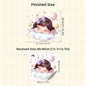 Cute Cartoon Girl Hugging Rabbit Wall Sticker Nursery Kids Room Decor Removable Self-Adhesive Home Art Decal