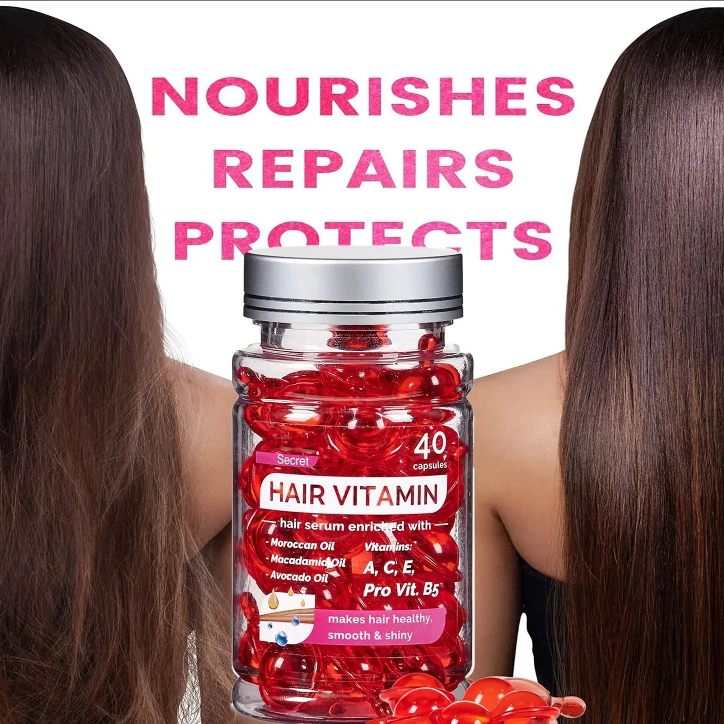 No Rinse Capsule Vitamin Conditioner Powerful Nursing Repair Damaged Rough Recovery Soft Shiny Nourishing Complex Essence