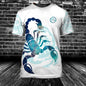 Men’s 3D Scorpion Print T‑Shirt – Summer Casual Oversized Tee
