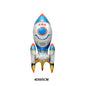 4D Standing Astronaut Spaceman Balloons Rocket Foil Balloons Kids Toys Baby Shower Outer Space Themed Birthday Party Decorations