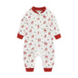 Newborn Baby 2-way Zipper Romper Cotton One-piece Jumsuit 0-24 Months Long Sleeve Newborn Baby Pajamas Comfortable Breathable