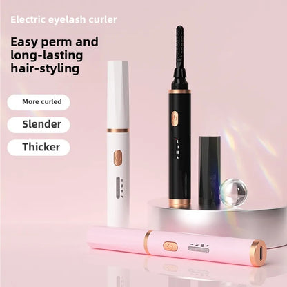 Portable USB‑Rechargeable Heated Eyelash Curler · Quick‑Heat, Long‑Lasting Lift for Women