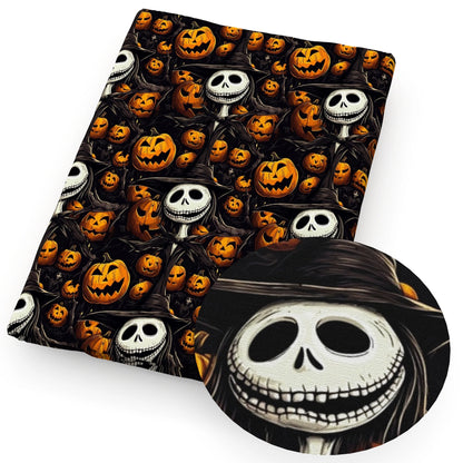 Jack Skellington The Nightmare Before Christmas Polyester Cotton Fabric Tissue Sewing Quilting Needlework DIY Cloth 50*145cm