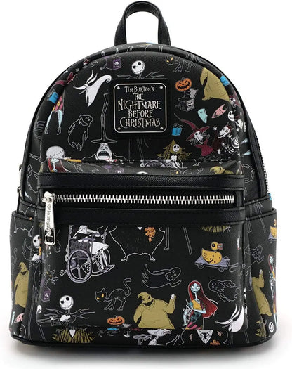 Nightmare Before Christmas Women’s Backpack – Jack & Sally Cosplay Fashion Bag