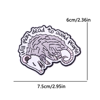 Letter Embroidered Patch Cartoon/Personality Letter Slogan Patch Iron On Patches For Clothing thermoadhesive Patches Sew Badges