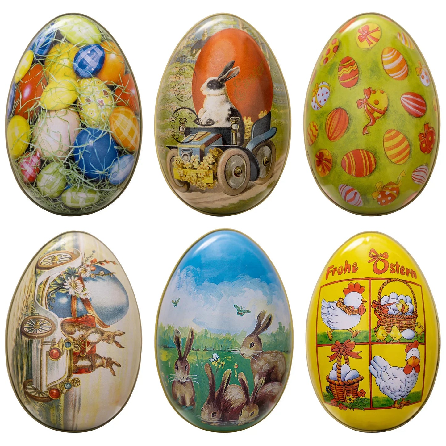 8pMetal Decorated Easter Egg Shell