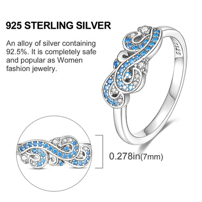 925 Sterling Silver Ring – Colorful Cubic Zirconia Women’s Wedding & Engagement Jewelry