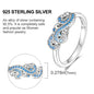 925 Sterling Silver Ring – Colorful Cubic Zirconia Women’s Wedding & Engagement Jewelry