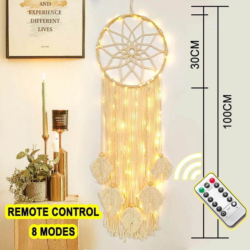 big dream catcher hanging/light decoration nordic decoration home girls room/nursery/kids decor dreamcatcher children room new 5