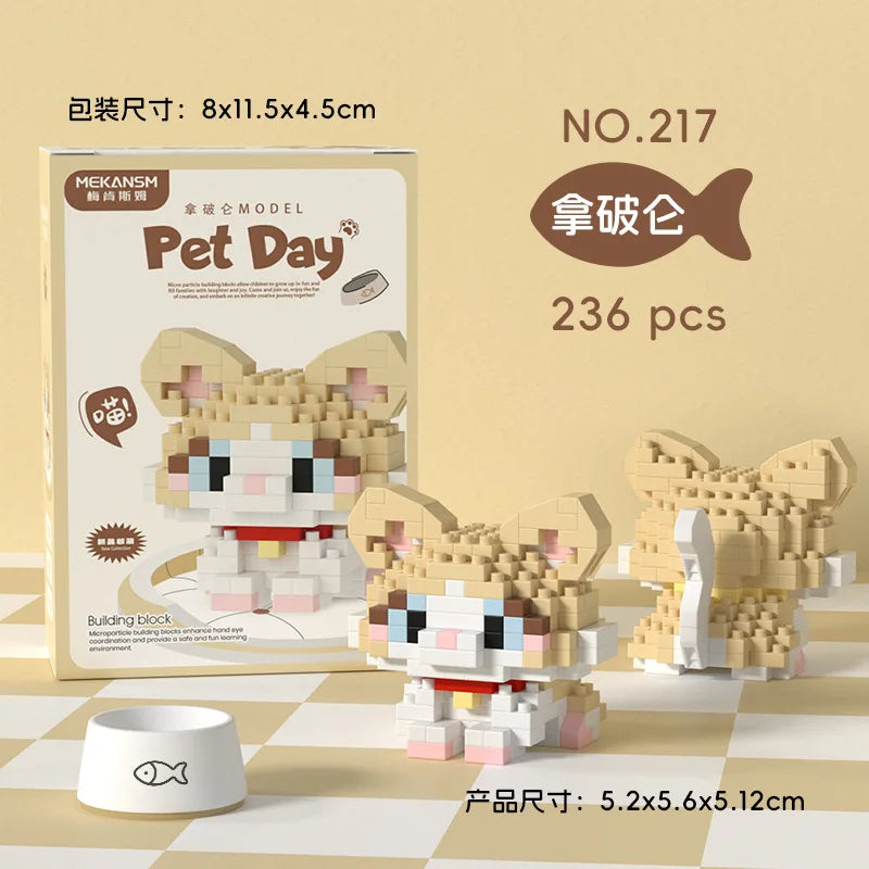 Animal Mini Building Blocks Set – Small Particle DIY Assembly Bricks for Kids Ages 10–12, Educational Birthday Toy