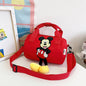 Disney Mickey Mouse Crossbody High-capacity Bowling Bag Fashionable Nylon Bucket Bag Mickey Pattern Cute Shoulder Handbag New