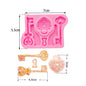 Lock Key Silicone Molds Fondant Chocolate clocks Mold Sugarcraft Clay DIY Baking Tool Cakes Cupcakes Decoration