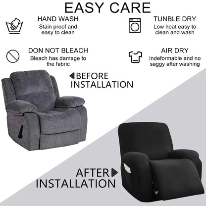 Recliner & Sofa Slipcovers – Non‑Slip Furniture Protector for Living Room