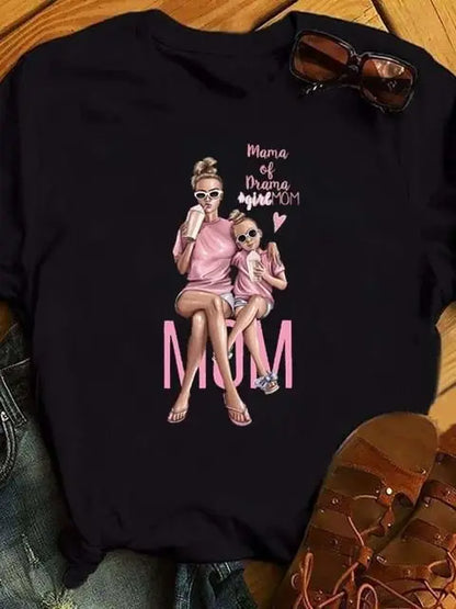 Maycaur Hot Sales Printed Female Tshirt Women Fashion Graphic Printed T-Shirt Harajuku Korean Style Short Sleeves Clothes Female
