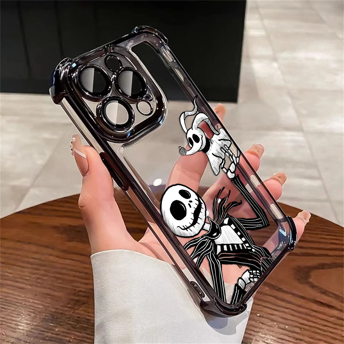 The Nightmare before Christmas Phone Case For iPhone 16 15 14 13 12 11 Pro Max Shockproof Clear Armor Cover