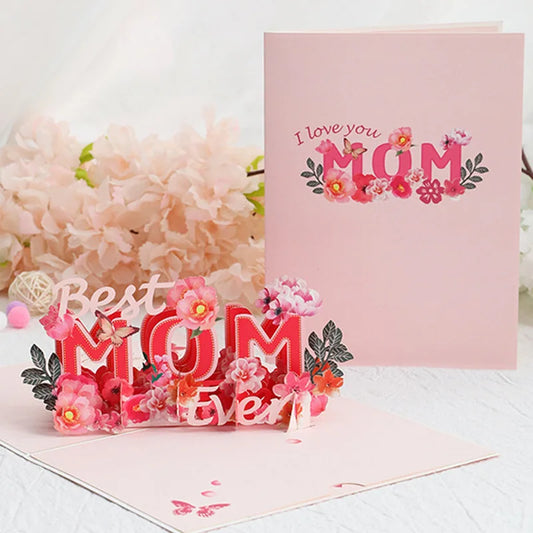 3D Mother's Day Card Thanksgiving Greeting Cards Mother's Day Gifts