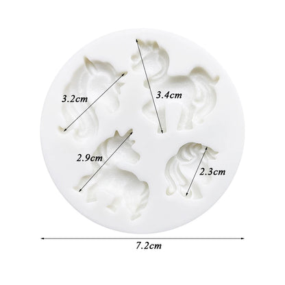 Unicorn Silicone Sugarcraft Cupcake Baking Mold Fondant Cake Decorating Tools