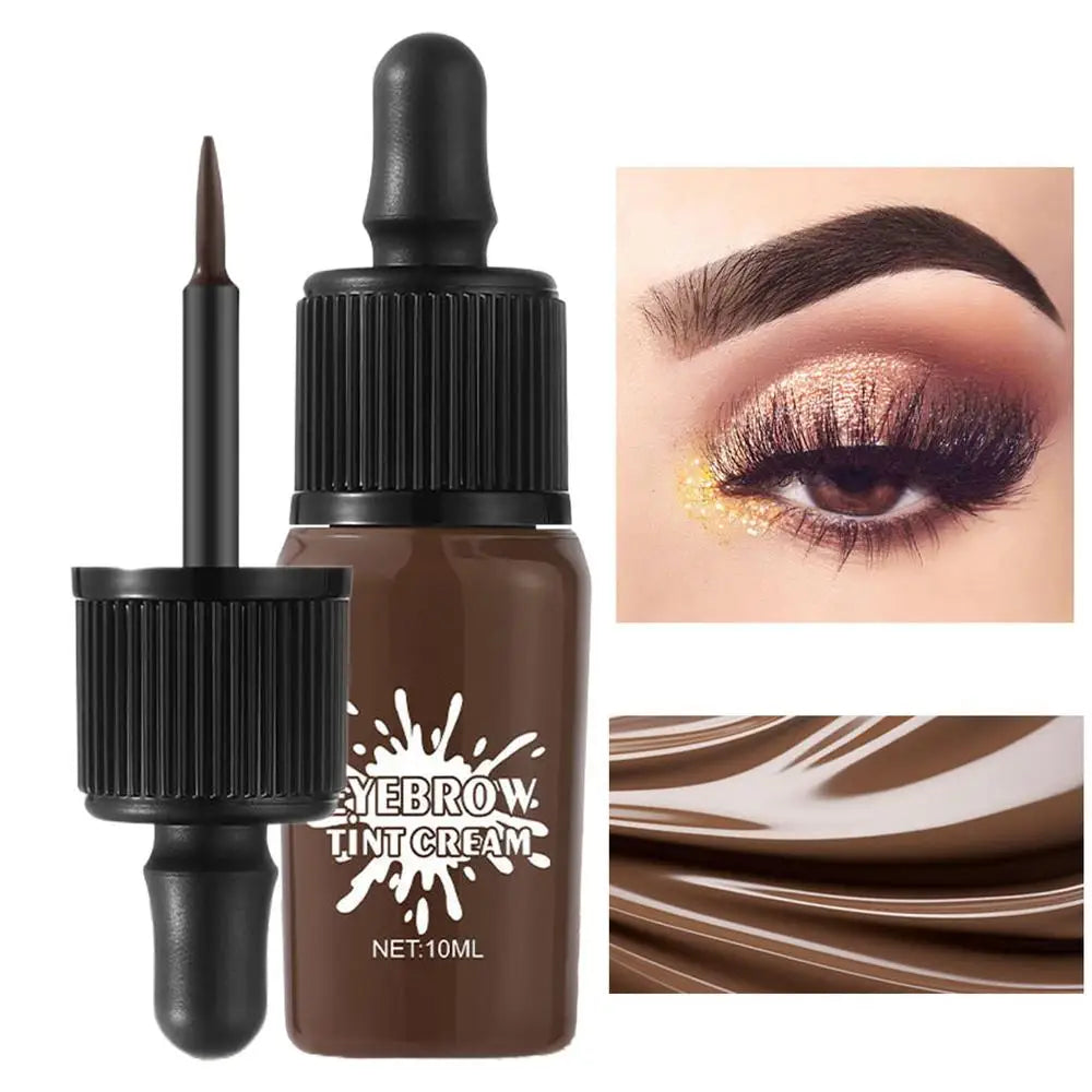 Peel-off Eyebrow Gel Coffee/black Eyebrow Tint Cream Permanent Eye Brow Tattoo Tint Long-lasting Waterproof Dye Eyebrow Gel