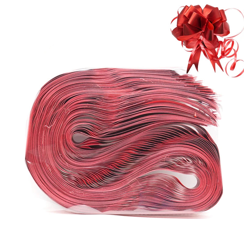 10/20/50Pcs Pull Bow Flower Pull Tie Ribbon for Christmas, Valentines Day, Wedding,Mother's Day, Birthday Party Gift Decoration