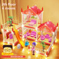 Popular Toy 3d Assembly Diy Mini Toy House Accessories Villa Princess Castle Led Lights Girl Birthday Gift Assembly Toy House