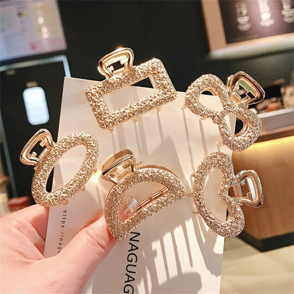 Exquisite Metal Geometric Hair Claw for Women