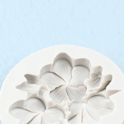 1Pc Flower Shape Silicone Mold Gardenia Plumeria Rubra Soap Fondant Molds DIY Cake Jelly Chocolate Decoration Baking Tool
