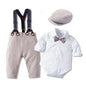 Kids Boys Formal Party Outfits Clothes Set Wedding Birthday Toddler Boy Gentleman Handsome Children Elegant Suit 1 2 3 4 5 Years