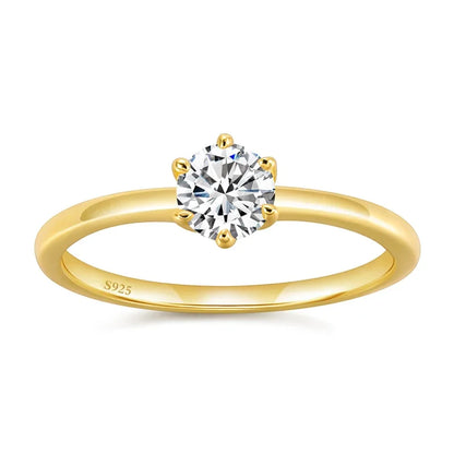 Trumium 0.5/1 Ct D Color Moissanite Ring For Women Diamond moissanite Rings s925 Silver Engagement Wedding Bands Fine Jewelry