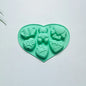 Angel Love Heart Shaped Silicone Chocolate Mold Cake Baking Tools Handmade Soap Candle Mould Valentine's Day Decorative Gift