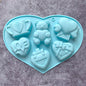 1pc Valentine's Day Theme Chocolate Silicone DIY Soft Candy Mold Bear Shape Baking Resin Soap Wax Melting Ice Jelly Mold