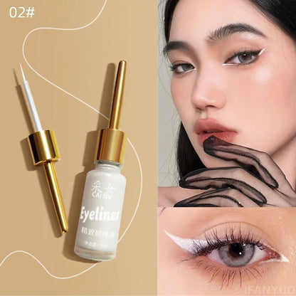 9ml Liquid Eyeliner Black White 0.01mm Super Slim Waterproof Quick Dry Long Lasting Color No Smudging Eyeliner Pencil Eye Makeup