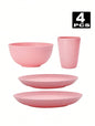 4/16/32pcs Plastic reusable tableware set,