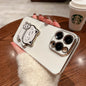 Lucky Cat Folding Stand Silicone Phone Case for iPhone 16 15 14 Pro Max 13 12  Plus XR  Max 11 Luxury Plating Case