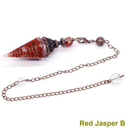 Crystal Healing Stone Quartz Pendulums Spiritual Hexagonal Pointed Resin Witchcraft Supplies Balancing Accessories Divination