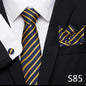 Tie Pocket Squares Cufflink Necktie Set