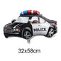 1pc Large Transportation Balloon Racing Balloon Fire Truck Ambulance School Bus Excavator Motorcycle Balloon for Boys Birthday