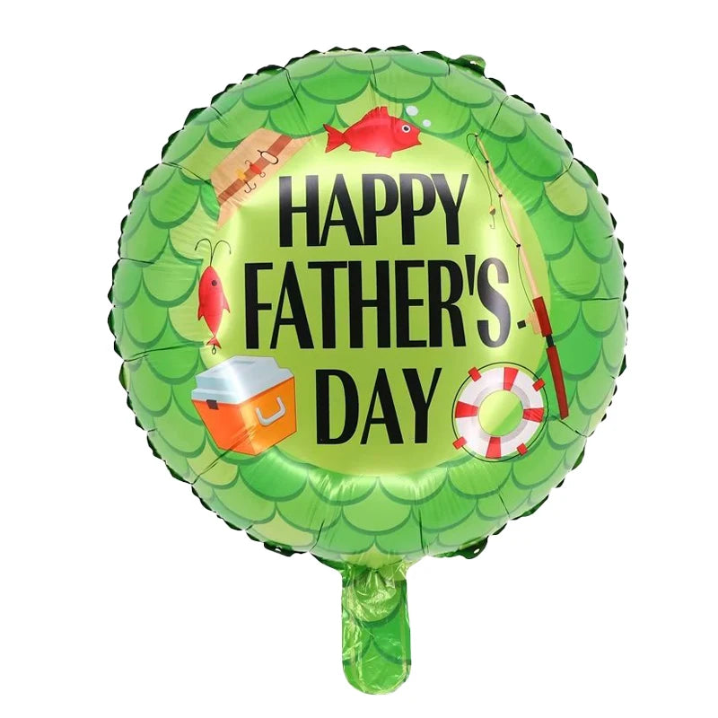 10pcs 18Inch Spanish English Happy Father's Day Foil Helium Balloon Feliz Dia Super Papa Air Globos Party Decoration Gift Baloes