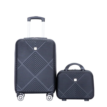 Luggage Sets 2 Piece Suitcase Set ABS Hardside Luggage with Spinner Wheels,Carry On Luggage with TSA Lock(14/20)