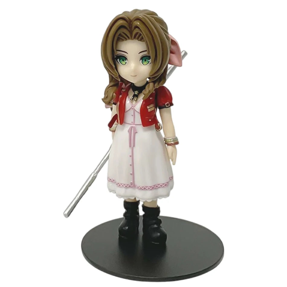 1–12cm Anime Figure Set – Cloud, Tifa, Aerith & Zack PVC Collectible Desktop Display