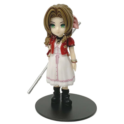 1–12cm Anime Figure Set – Cloud, Tifa, Aerith & Zack PVC Collectible Desktop Display